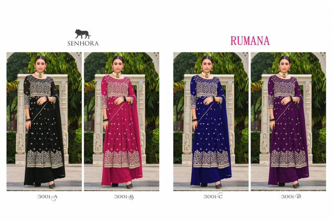 Rumana By Senhora Faux Georgette Designer Salwar Kameez Catalog